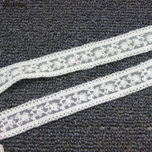 YACKALASI-Apliques de encaje bordado de algodón, telas de encaje de tul suave, costura festoneado, adornos de ropa, cinta de 2,2 CM 2024 - compra barato