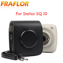 Bolsa protectora de cuero PU para Fujifilm Instax Polaroid, funda con correa de hombro ajustable para cámara Fuji Square SQ10 2024 - compra barato