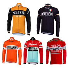 New Classical Retro Team Cycling Jersey Long Sleeves Thin OR Winter Thermal Fleece Customized Road Mountain Race Top OROLLING 2024 - buy cheap