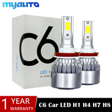 2Pcs H4 LED H7 H11 H8 9006 HB4 H1 H3 9005 HB3 880 881 H9 H27 Car Headlight Bulbs LED Lamp with 8000LM Auto Fog Lights 6000K 12V 2024 - buy cheap