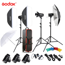 Godox E300-D 300 Вт Фотостудия Speedlite вспышка стробоскоп с триггером вспышки/светильник/софтбокс/дверь сарая 2024 - купить недорого