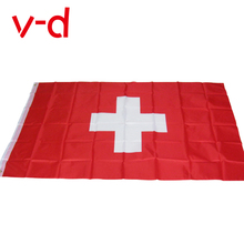 Xvggdg-Bandera de Suiza, 3x5 pies, envío gratis Bandera de poliéster, 90x150cm, gran cartel, Suiza 2024 - compra barato
