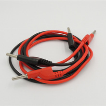 Cable de prueba de plomo de silicona suave para multímetro, Conector de Banana doble de 4mm, 1m, 5 colores, M/M, 1M, 15A, 50 pares 2024 - compra barato