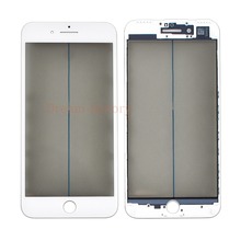 100 pcs DHL Grátis Tela Frontal Outer Vidro + Quadro OCA + Polarizador Para iPhone 8 7 6 6 s além de Substituição do Vidro Da Tela 2024 - compre barato