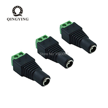 50pcs DC plug CCTV Camera 5.5mm x 2.1mm DC Power Cable Female Plug Connector Adapter Jack 5.5*2.1mm to connection led strip 2024 - buy cheap