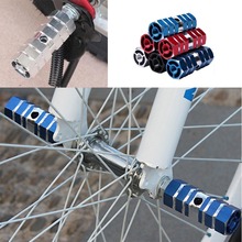 1 Pair Mountain Bike Pedals 3/8"Axle Sexangle Cylinder Aluminum Alloy MTB Cycling BMX Pegs Foot Rest Bicycle Parts 5 Colors 2024 - buy cheap