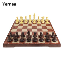 Yerneia-novo jogo de tabuleiro magnético dobrável, conjunto de jogos de tabuleiro, damas de xadrez, jogos de tabuleiro dobrável, entretenimento, presente 2024 - compre barato