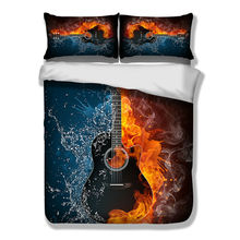 3D Guitar Music Bedding Set HD Beddings Duvet Cover Set Bedclothes Twin Full Queen King 2024 - buy cheap