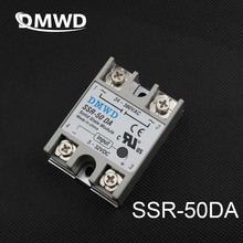 DMWD  solid state relay SSR-50DA 50A 3-32V DC TO 24-380V AC SSR 50DA relay solid state dc-ac 2024 - buy cheap