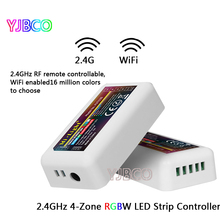 Miboxer-atenuador inalámbrico FUT038 4-Zone 2,4G RF LED, controlador Compatible con WiFi para 5050 3528 RGBW RGB RGBWW 2024 - compra barato