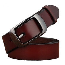 Cinturones de cuero genuino para mujer, Hebilla de metal de alta calidad, a la moda, de lujo, 2016 2024 - compra barato