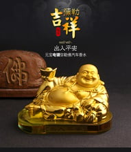 2020 HOME OFFICE  Company SHOP CAR TOP Efficacious Money Drawing  thriving business Gold Maitreya Buddha FENG SHUI bless statue 2024 - buy cheap