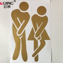 3D Funny Toilet Entrance Sign DIY Toilet Wall Stickers Bathroom Toilette Decortion Wallpaper Self-adhesive PVC Art Mural Poster 2024 - buy cheap