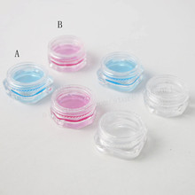 20cases X 1g Cute Clear Refillable Bottles Mini Travel Face Cream Jar Small Plastic Cosmetic Container Sample Makeup Pot 12/bag 2024 - buy cheap