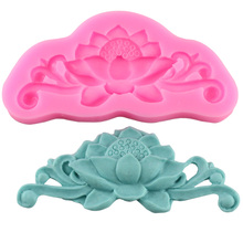 Lotus Flower Mold 3D Silicone Cake Fondant Mold Kitchen Baking Chocolate Fondant Lace Molds Wedding Cake Decorating Tools CT956 2024 - buy cheap