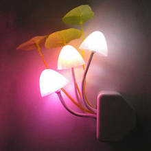 Светодиодная лампа с подсветкой, американский стиль, дизайн грибов, милые ночные светильники для сна, Детские милые светящиеся игрушки 2024 - купить недорого