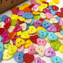 Lote de botones de plástico con forma de corazón, 100 Uds., 14mm, PT74 2024 - compra barato