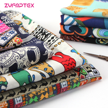 ZYFMPTEX Algodão de Seda Tecido Para Costura De Vestuário Tecido Rayon DIY Roupas Vestido de Impressão Vestido de Verão Confortável Respirável Tecido 2024 - compre barato