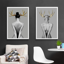 Larger Size Canvas Portrait Painting Wall Art Pictures Prints Nude Woman Wall Art For Living Room Home Decor Posters and Prints 2024 - buy cheap