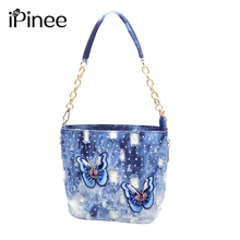 iPinee Fashion Denim Luxury Handbags Women Bags Designer Crossbody For Small Messenger Bags Louis Bolsa 2024 - buy cheap