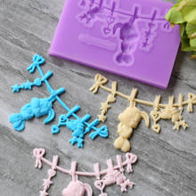 Cute Baby silicone mold fondant mold cake decorating tools chocolate gumpaste mold Clay Candy Mold 2024 - buy cheap