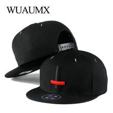 Wuaumx Brand Summer Embroidery Cross Hip Hop Snapback Hats For Men Woman Flat Brim Baseball Caps casquette de marque Adjustable 2024 - buy cheap