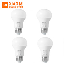 Оптовая продажа, умная Белая светодиодная лампочка Xiaomi Mijia E27, дистанционное управление через приложение Mi, Wi-Fi, 3000k-5700k, 6,5 Вт, 220 лм, 240-в, Гц 2024 - купить недорого