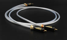 HI-End Silver Plated RCA Interconnect Audio Cable audiophile RCA Cable 2024 - buy cheap