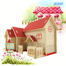 New DIY 3D wooden Puzzle Jigsaw Baby toy Kid Early learning house Construction pattern gift Children Brinquedo Educativo Houses 2024 - buy cheap