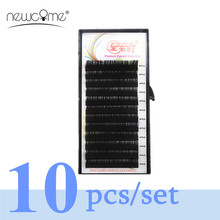 Newcome 10 Trays 3D Volume Eyelash Extension Soft Natural False Silk Korea Eyelash Extensions Individual Synthetic Eyelashes 2024 - buy cheap