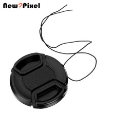 49mm 52mm 55mm 58mm 62mm 67mm 72mm 77mm Center Pinch Snap-on Front Camera Lens Cap Protection Cover With Anti-lost Rope 2024 - buy cheap