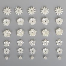 50-100Pcs Flower/Star/Snowflake Flat Back Cabochon ABS Imitation Pearl Beads Garment Beads Craft Cabochon Scrapbook Decoration 2024 - buy cheap