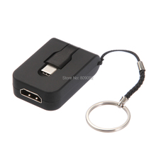 Портативный мини USB 3.1 Type-C к HDMI/VGA адаптер Displayport 4K 60 Гц конвертер брелок для MacBook Samsung S9/S8 ноутбука тв 2024 - купить недорого
