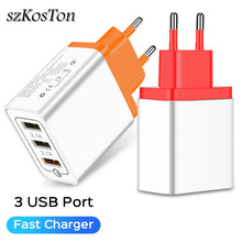 QC 3.0 USB Charger Quick Charge 3.0 For iPhone Samsung Xiaomi EU Plug Wall Mobile Phone Charger Fast Charging Adapter 2024 - buy cheap