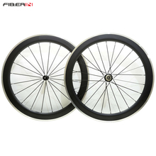 Juego de ruedas de bicicleta de carretera Clincher con bujes de Bitex, ruedas de aleación de carbono de fibra de carbono de aluminio 700c 60mm, envío gratis 2024 - compra barato