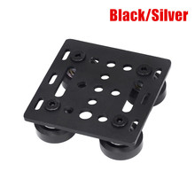 black/silver Anodized Aluminum V-Slot Gantry Plate set- 20mm with solid wheel 2024 - buy cheap