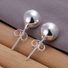 925 jewelry silver plated ,fashion jewelry For Women, 8M Bean Earrings E073 /GPAEUEAM MAPEXQMZ 2024 - buy cheap