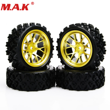【HOT SALE】4pcs/set racing off road tires 12mm hex rubber tyre wheel rim fit for RC 1:10 vehicle car truck toys parts accessories 2024 - buy cheap
