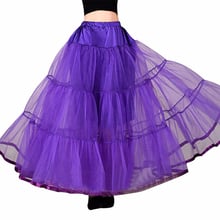 Long Petticoats For Wedding Dress Bridal Petticoat Purple Underskirt Hoepelrok Wedding Accessories Casual Skirt 2019 2024 - buy cheap