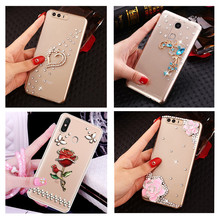 Capa de celular com strass e amor, capa para xiaomi poco x3 9t mi a3 a2 lite redmi 9a 8a 5 + redmi 9 note 6 7 8 pro 8t note 5a 4x 2024 - compre barato