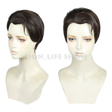 Detroit: Become Connor RK800 Cosplay Wig Short Brown Straight Styled Men's Hair 2024 - buy cheap