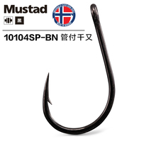 3 Pack Mustad 10104# Carp Fish High Carbon Steel Sharp Fishing Pesca Hook Barbed Hook Lure Rod Sea Angling Fishing Accessory 2024 - buy cheap