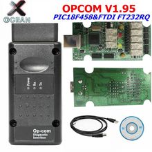 OPCOM Opcom V1.95 iagnostic Scanner Tool For Opel OBD2 OP-COM Interface With PIC18F458 FT232RQ Chip more stable 2024 - buy cheap