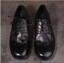 Nova couro Genuíno Dos Homens de Negócios Terno Formal Vestido Sapatos Da Moda calcanhar Plana Quente Sapatos 2024 - compre barato