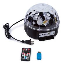 LED Bluetooth MP3 Crystal Magic Rotating Ball Remote control 6 colors RGB disco balls lights for Stage Lights Wedding Show Club 2024 - buy cheap