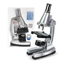 Microscopio biológico 100X-300X con luz LED, microscopio Monocular portátil para Niños Estudiantes, juguete educativo de regalo para niños 2024 - compra barato