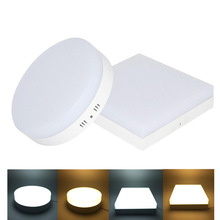 Surface Mounted LED Panel Light 24W Round/Square LED Ceiling Lights SMD2835 AC85-265V ,LED Driver Include 2024 - buy cheap