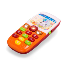 Electronic Toy Phone For Children Plastic Toy Musical Instrument Early Education Cute Cartoon Flash/Music/Voice Mobile Phone 2024 - buy cheap