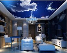 Wall Decoration Star Moon cloud ceiling living room 3d wallpaper mural ceiling Non woven Fresco 2024 - buy cheap