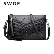 SWDF новые женские сумки-мессенджеры через плечо из мягкой искусственной кожи, сумка на плечо, высокое качество, модные женские сумки, сумки, кошелек, клатч 2024 - купить недорого